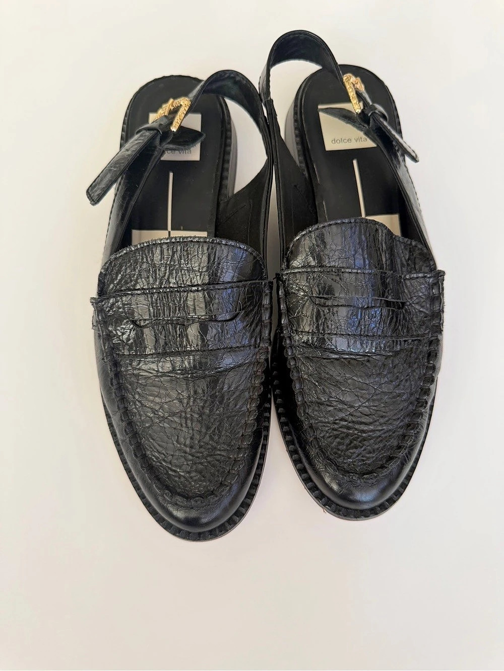 dolce vita Hardi Slingback Loafer Black Slingback Loafers US 8.5